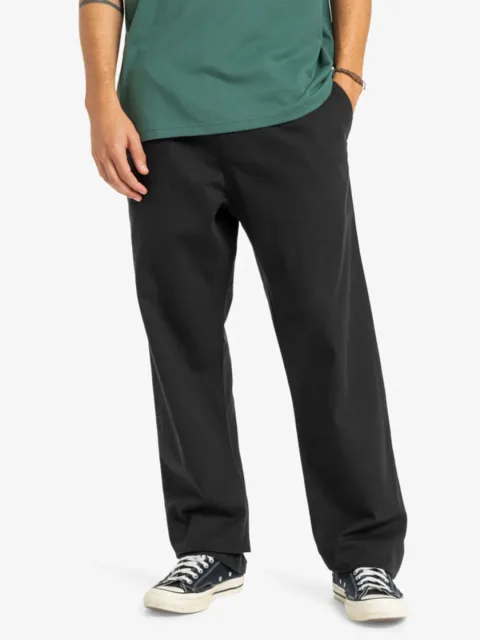 Taxer Regular Twill - Pantalon taille élastique pour Homme Noir
