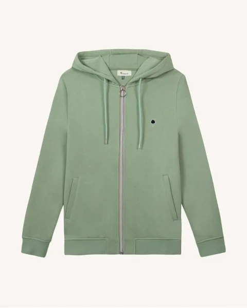 Sweat zippé vert clair - MESNIL