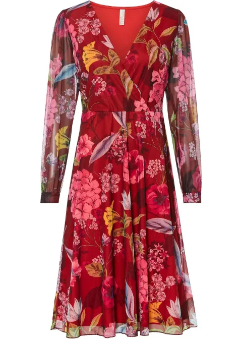 Robe midi en mesh