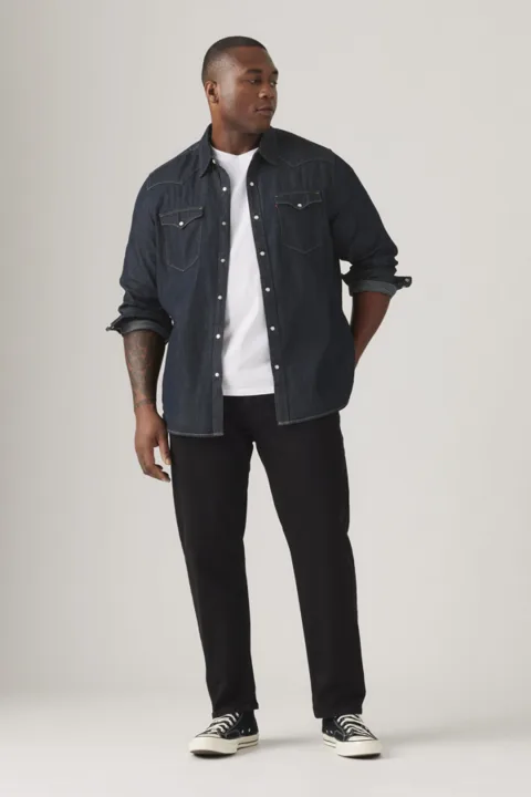 Levi's Jean 502 Taper (grandes Tailles) - Homme - Noir / Native Cali - 50X34