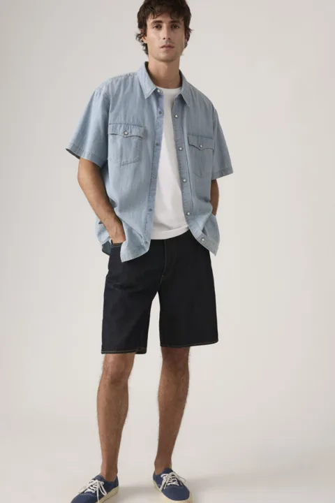 Levi's Short 468 Stay Loose - Homme - Noir / We Got Motion Shorts - 36
