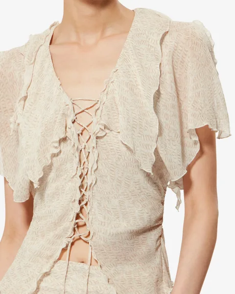 Blouse Thanais - Femme - Écru - Taille 38