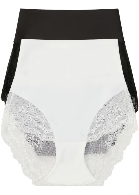 Lot de 2 culottes sculptantes lasercut, maintien modéré