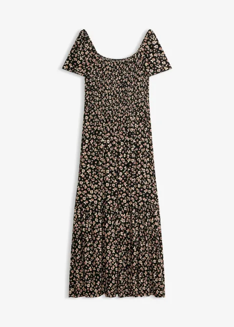 Robe longue en viscose extensible