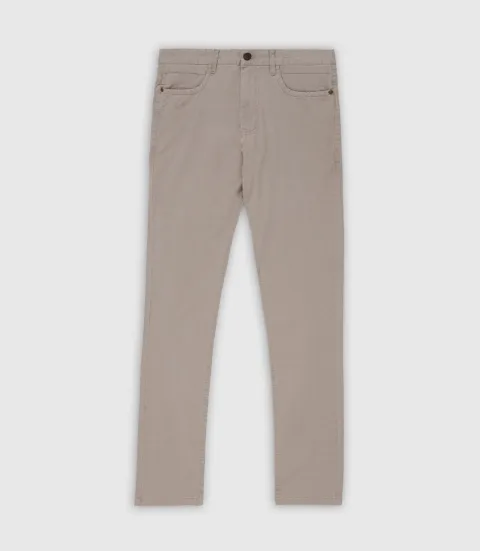 IZAC - Pantalon slim 5 poches casual beige PEACH