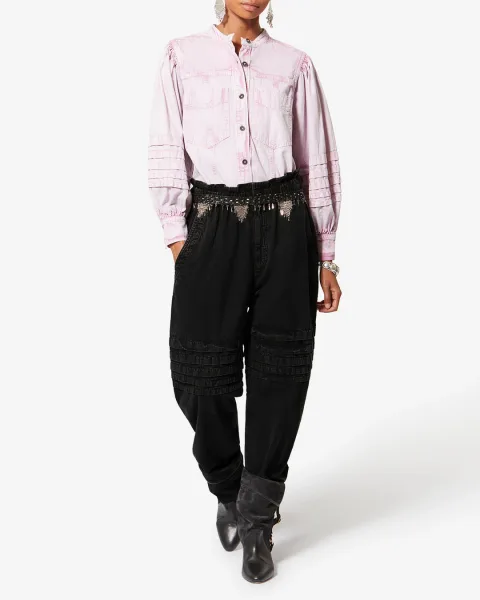Pantalon Mellya - Femme - Noir Délavé - Taille 42 - Marant Étoile