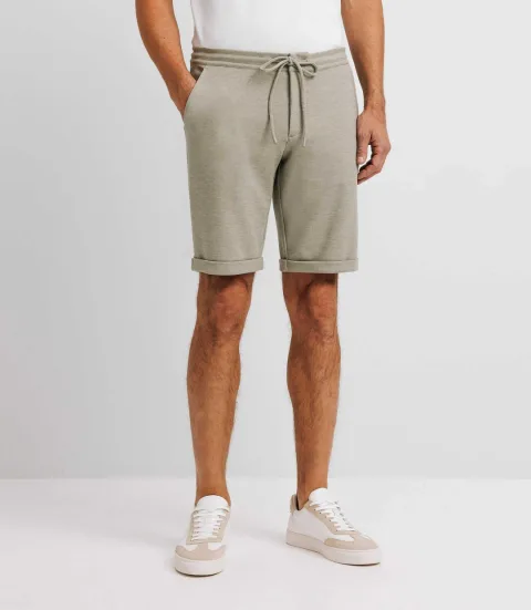 IZAC - Bermuda en maille kaki