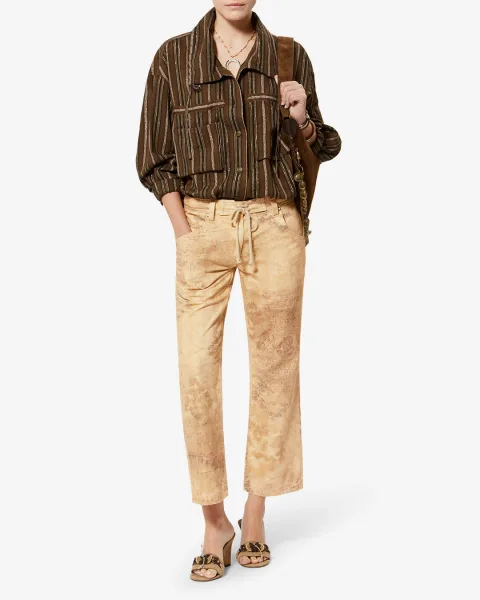 Pantalon Camila - Femme - Désert - Taille42 - Isabel Marant - Collection Été Femme - Nouvelle Collection Capsule La Riviera