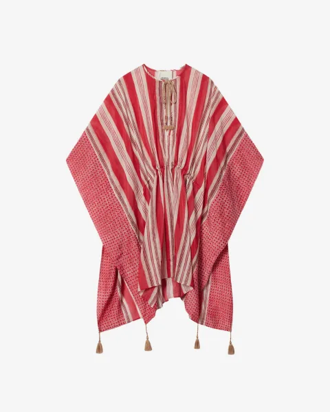 Kaftan Loreliz - Femme - Rouge - Taille - Isabel Marant - Collection Été Femme - Nouvelle Collection Capsule High Summer