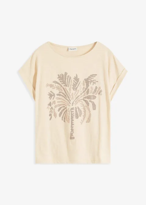 T-shirt en coton avec rivets