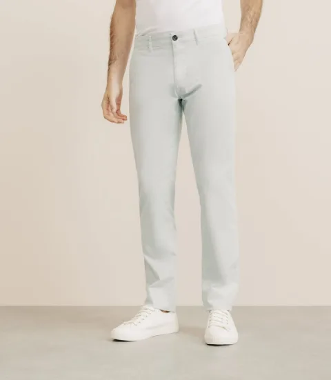 IZAC - Pantalon en coton stretch vert