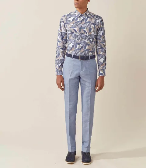 IZAC - Pantalon ville  Bleu-clair ''Izurro''