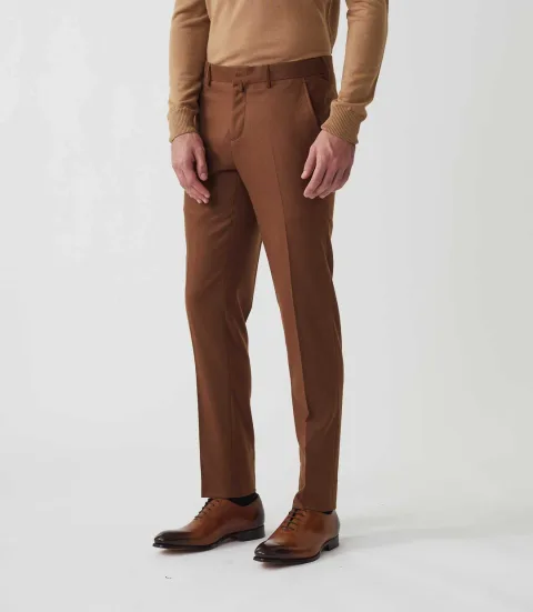 IZAC - Pantalon ville tabac ''Gveloute''