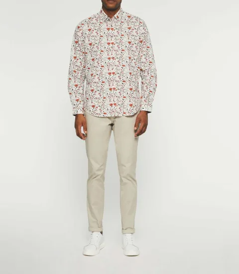IZAC - Chemise casual à imprimé blanche JILL