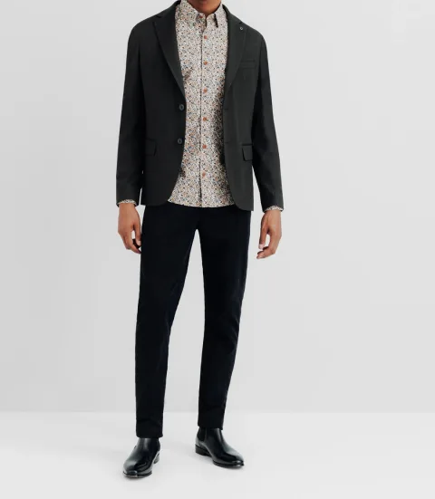IZAC - Veste casual 2 boutons kaki