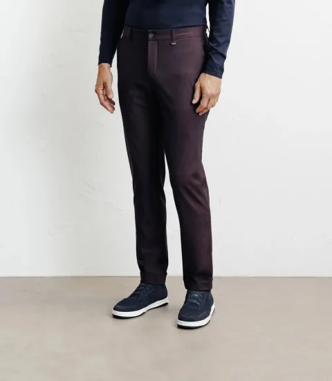 IZAC - Pantalon armuré bordeaux