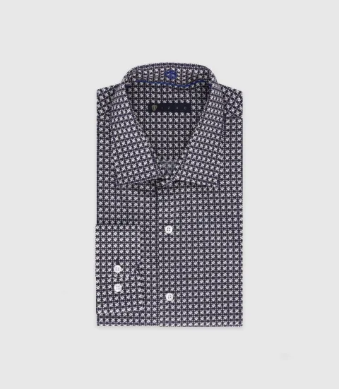 IZAC - Chemise imprimée marine