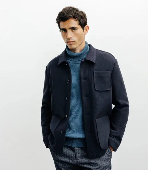 IZAC - Veste casual 3 poches marine