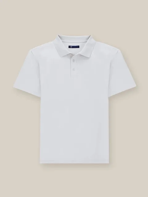 IZAC - Polo boutonné blanc