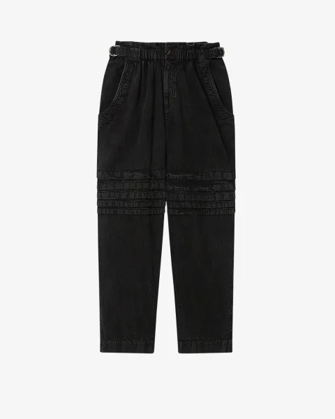 Pantalon Mellya - Femme - Noir Délavé - Taille 42 - Marant Étoile