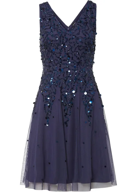 Robe courte à sequins