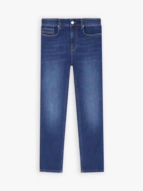 IZAC - Jean regular 5 poches bleu moyen