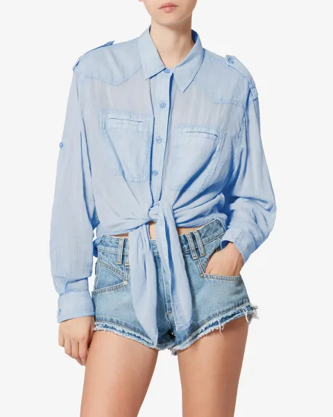 Chemise Valiane - Femme - Bleu Clair - Taille 44 - Marant Étoile