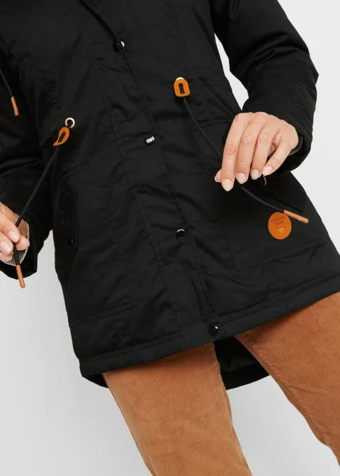 Parka rembourrée avec bordure sherpa