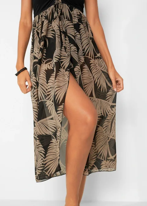 Robe bustier de plage en crêpe