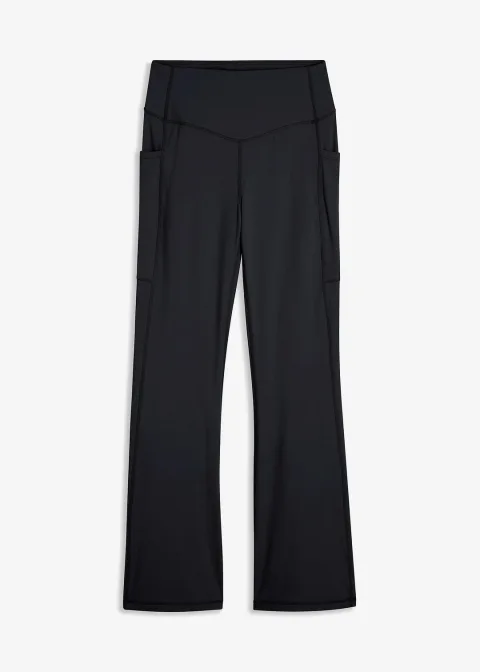 Legging de sport évasé et confortable avec poche portable, séchage rapide