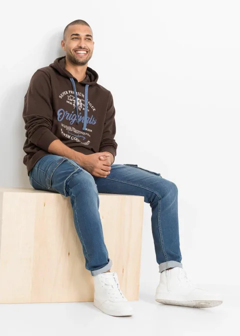 Sweat-shirt à capuche coupe confort