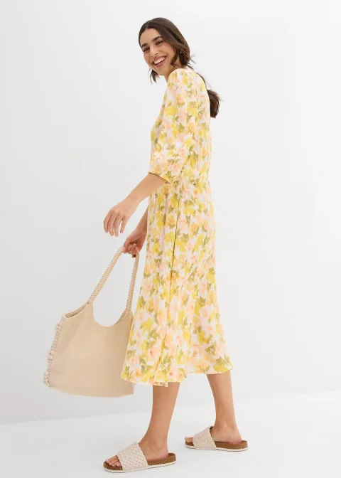Robe en crépon de viscose
