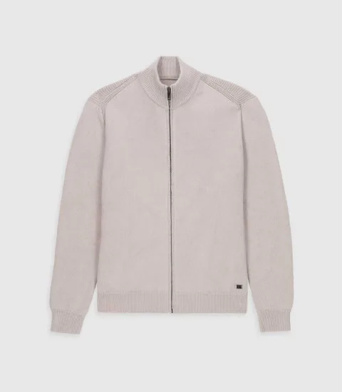IZAC - Gilet zippé mastic BEN