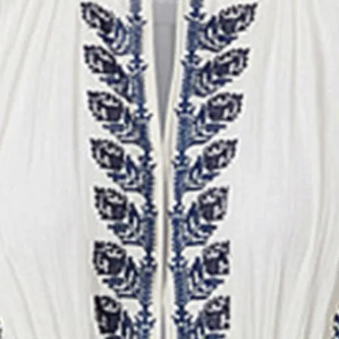 Robe Liviane - Femme - Écru Et Bleu - Taille44 - Marant Étoile - Collection Été Femme - Nouvelle Collection Capsule High Summer