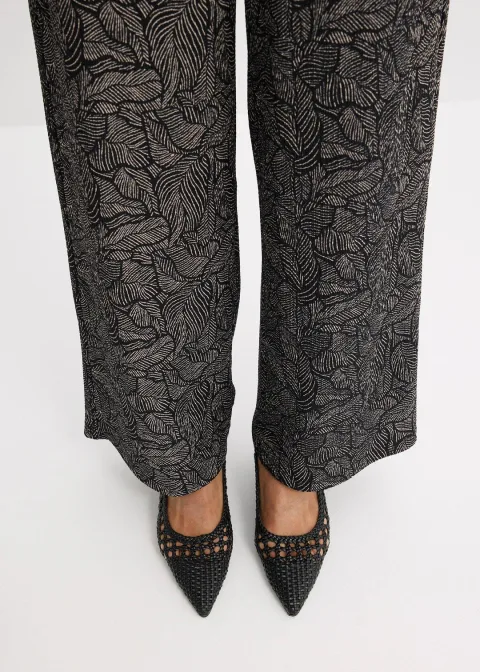 Pantalon en jersey crêpe texturé