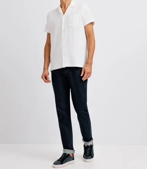 IZAC - Chemise casual coupe fit blanche