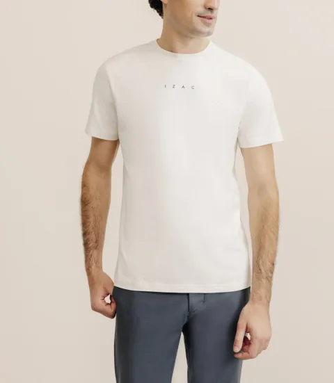 IZAC - T-shirt col rond écru