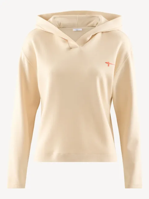 Sweat à capuche orange - M