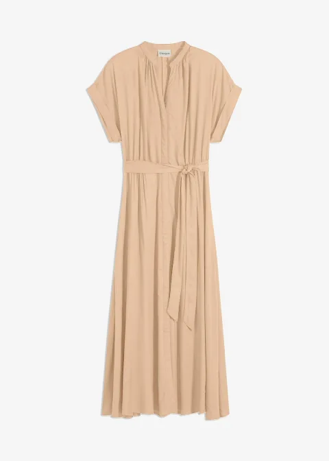 Robe-chemise en viscose fluide