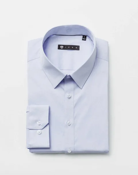 IZAC - Chemise coton stretch ciel ''Malte''