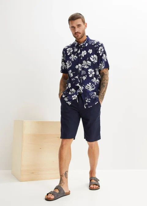 Chemise manches courtes en viscose