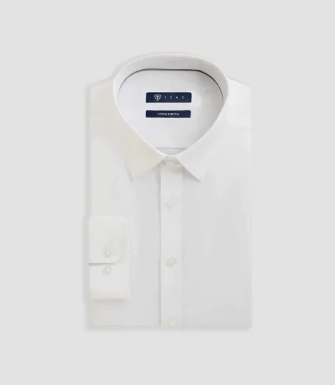 IZAC - Chemise ville slim blanc MALTE