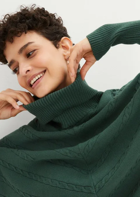 Pull col roulé