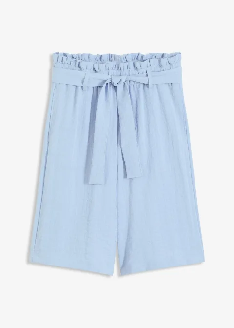 Bermuda fluide à taille élastiquée