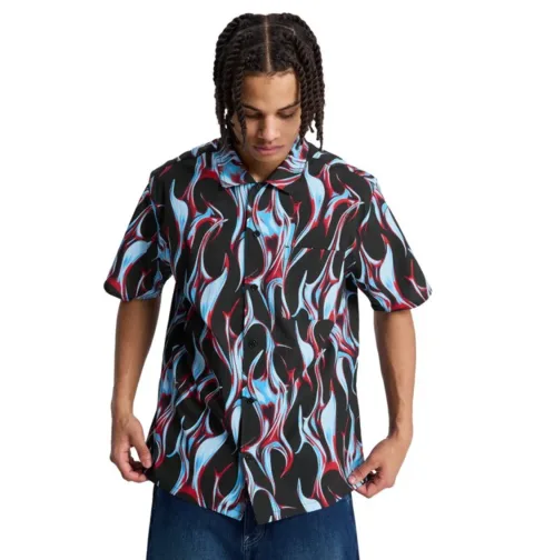 Full On Resort - Chemise manches courtes Noir Homme