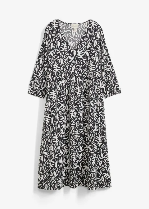 Robe midi en viscose fluide