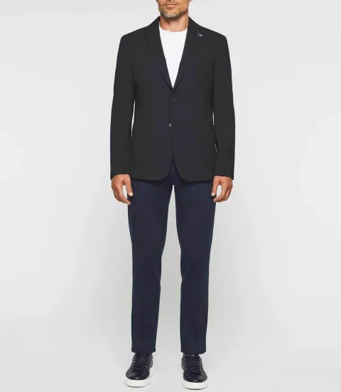IZAC - Veste ville maille marine ''Cosmo''