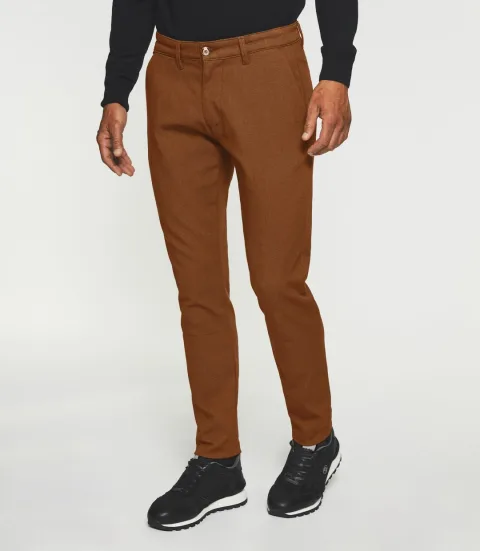 IZAC - Pantalon slack urbain camel VEREBI
