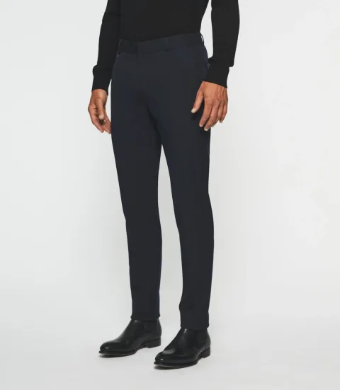 IZAC - Pantalon ville uni bi-stretch marine FAOR