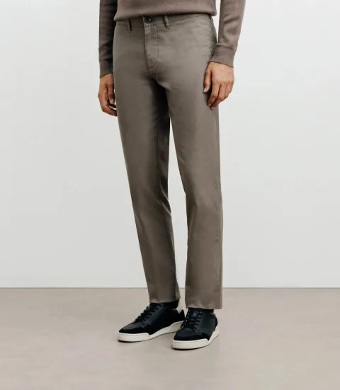 IZAC - Pantalon armuré slim taupe